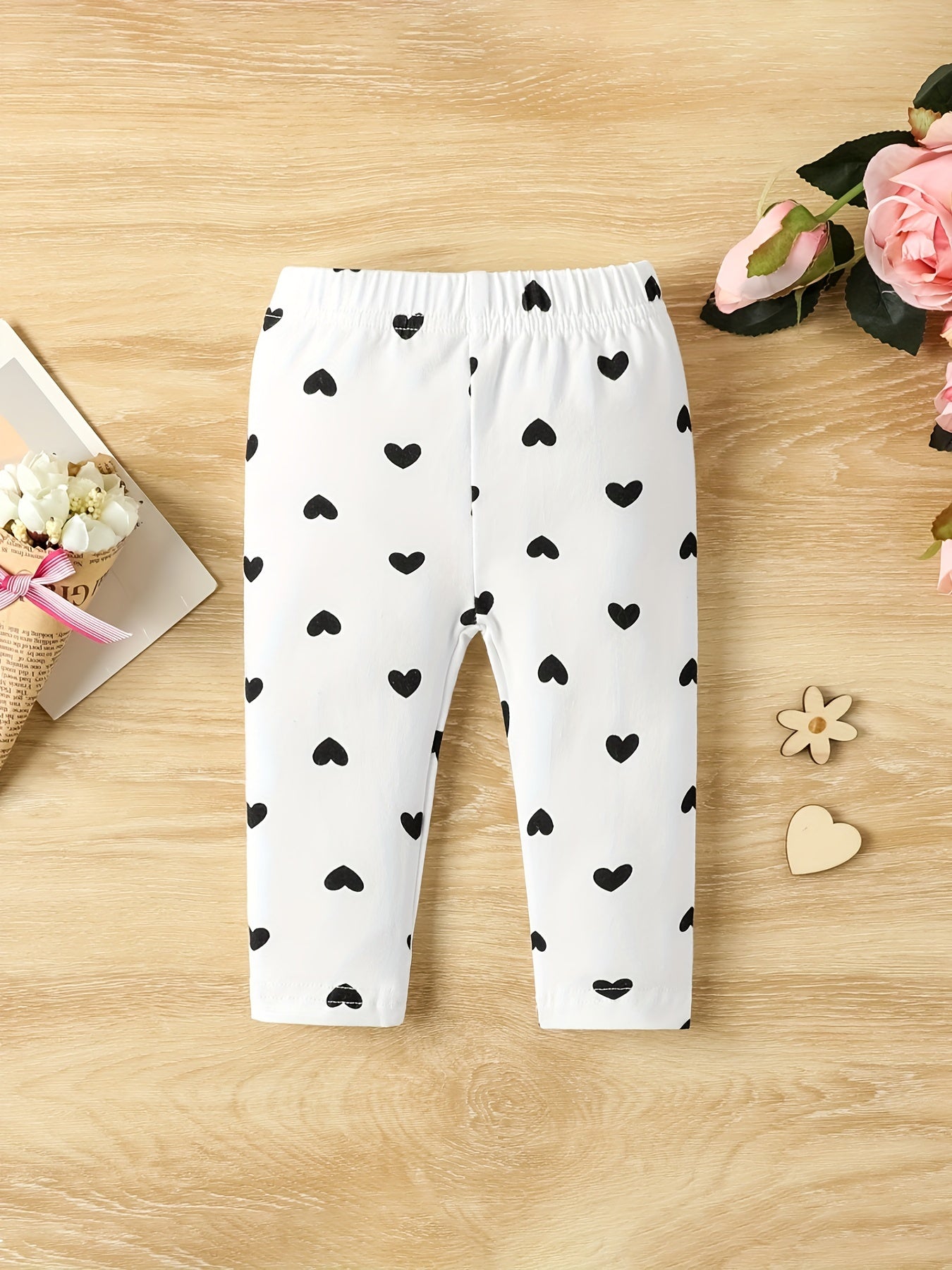 5pcs Toddler Baby Leggings Elastic Waist Pants Set