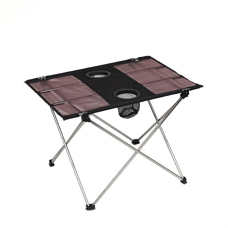Portable Folding Camping Table with Oxford Cloth Top