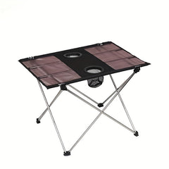 Portable Folding Camping Table with Oxford Cloth Top