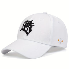 Men's Gothic Letter Baseball Cap Adjustable Casual Style Hat