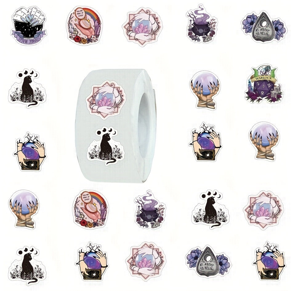 500pcs Magic Witch Cartoon Stickers DIY Creative Tape