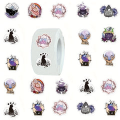 500pcs Magic Witch Cartoon Stickers DIY Creative Tape