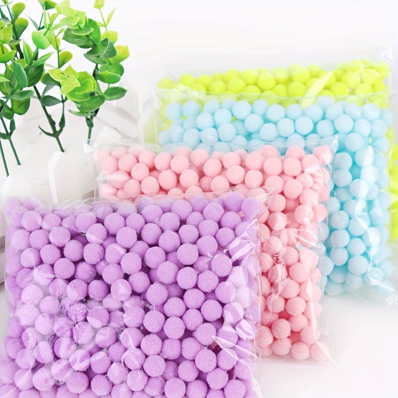 9mm High Elasticity Pompoms Soft Pom Poms Fur Ball Arts Toys Crafts DIY