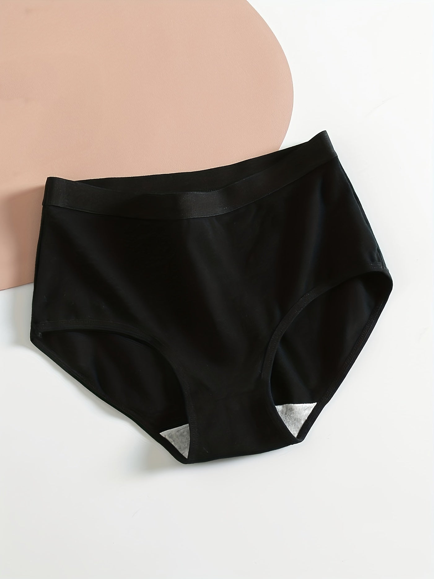 4pcs Comfy High Waist Briefs Women's Lingerie