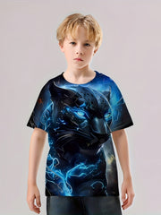 Boys' 3D Animal Graphic T Shirt Active Summer Fun