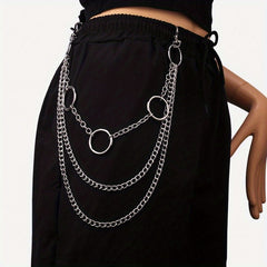 Hip Hop Metal Waist Chain for Men