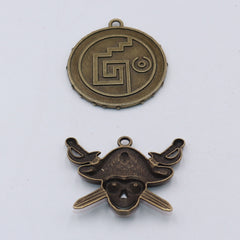 30pcs Mixed Pirate Series DIY Jewelry Pendants Retro Alloy Anchor Rudder Compass