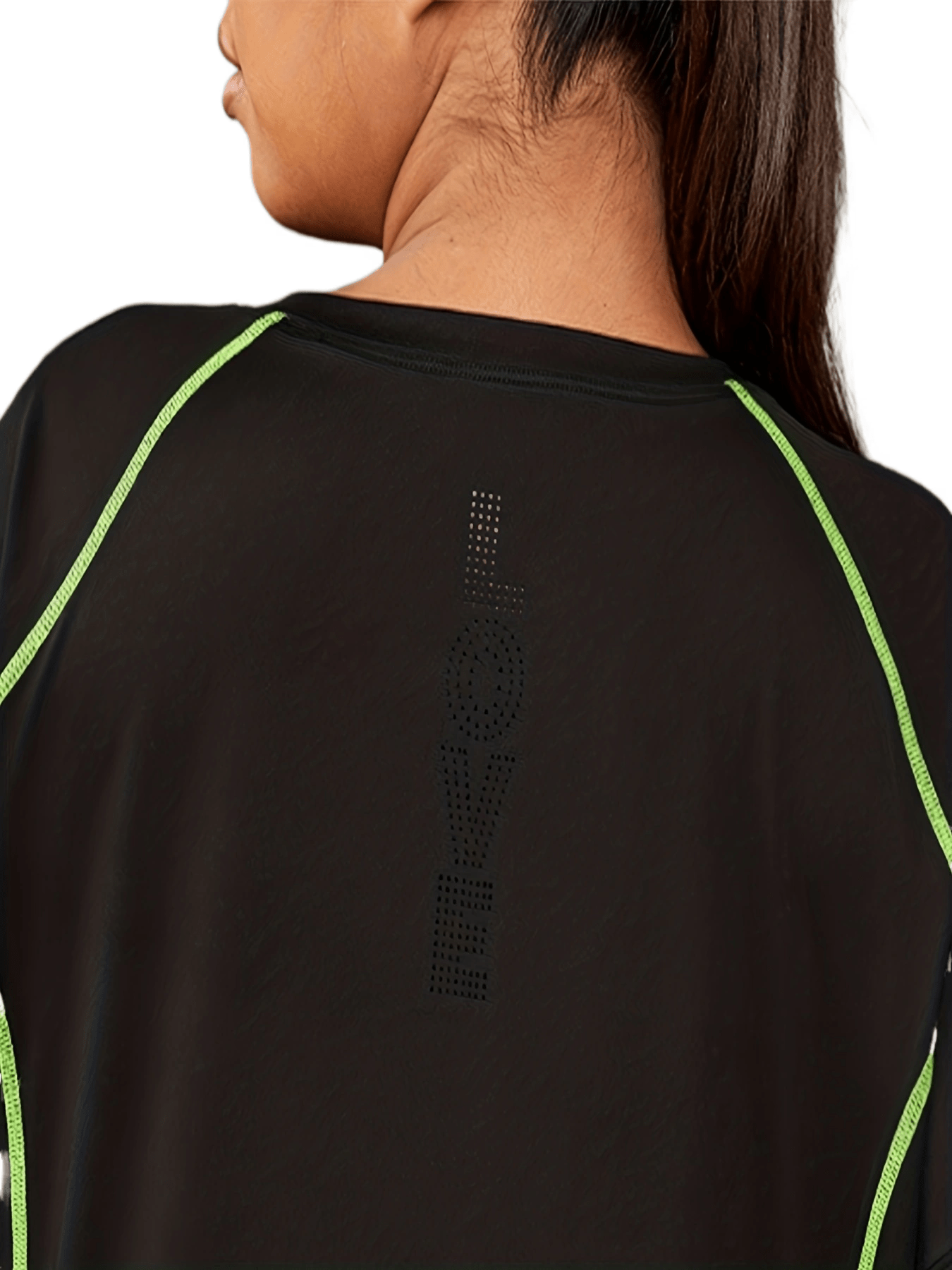 Stitching Short Sleeve Fitness Tee