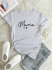 Maam Letter Graphic Sports T-shirt Women's Activewear