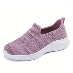 Women's Breathable Knit Slip-On Sneakers Lightweight Outdoor Shoes