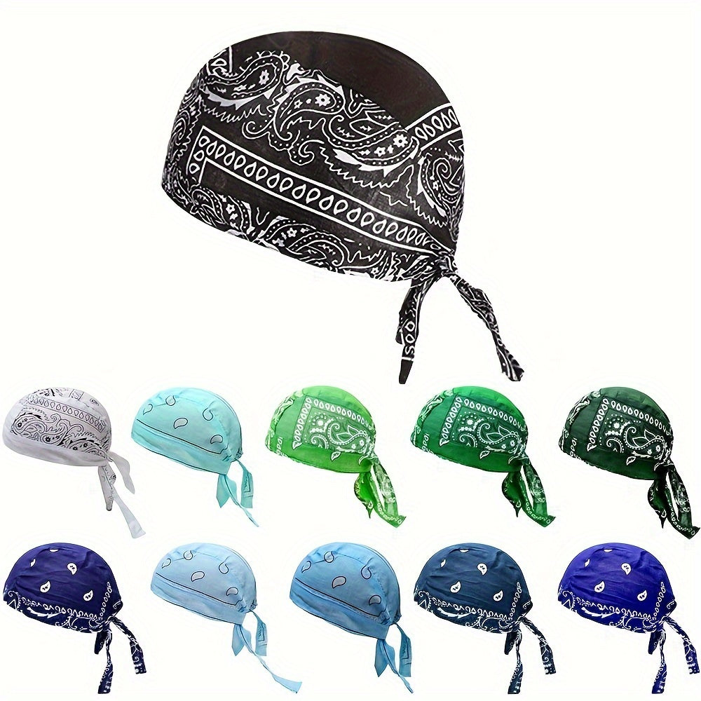 Cycling Cap Durag Hat Helmet Liner Autumn Winter Headwear for Men Women