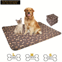 Washable Reusable Pet Pee Pads for Dogs Cats Waterproof Non Slip Button Training