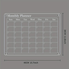 Magnetic Monthly Calendar & 6 Markers