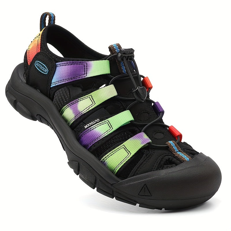 Men's Closed Toe Sandals Durable Non Slip Outdoor Hiking Shoes
