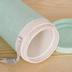 320ml Double Layer Fiber Plastic Water Cup - Outdoor Sports Fitness