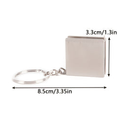 Mini Tape Measure Keychain Metal Ruler Tape Key Outdoor Camping