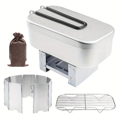 Portable Aluminum Lunch Box for Outdoor Camping