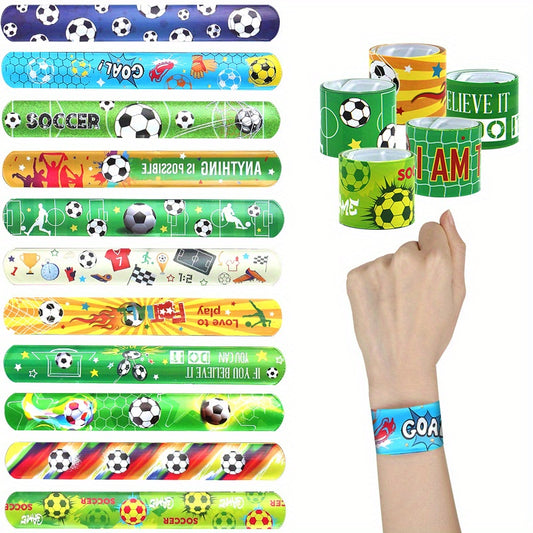 Football PVC Pat Ring Print Wristband Toy For Kids