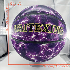 Purple Lightning Series Basketball For Daughter