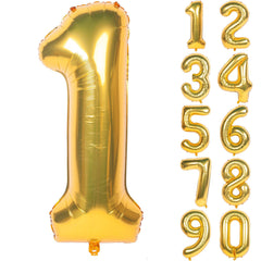 Golden Birthday Number Aluminum Film Balloons 101 6 Cm