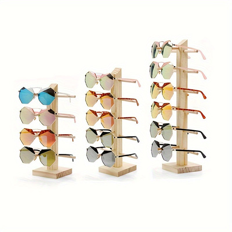 Pine Wood Sunglasses Stand Display Rack for Retail Stores