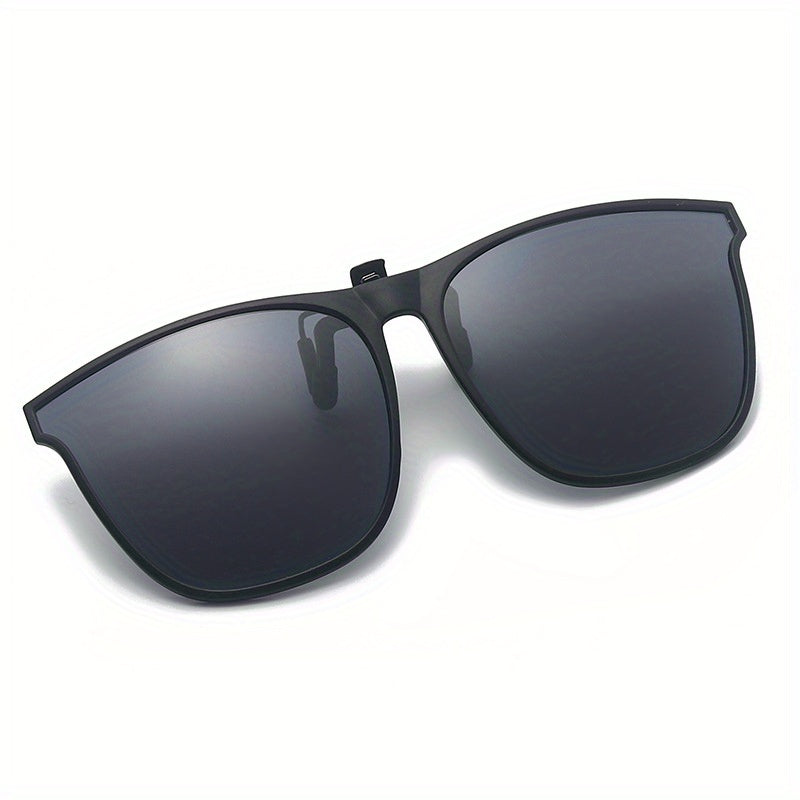 Polarized Clip on Sunglasses TR90 Frame Flip Up Sun Protection Men