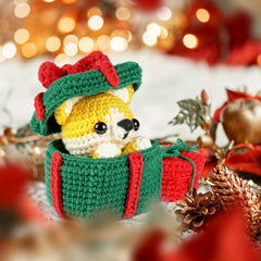 DIY Crochet Doll Set Christmas Puppy Materials Adorable Dolls