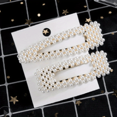 Elegant Pearl Barrette Hair Clip for Women