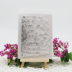Transparent Water Drop Silicone Stamp for Crafting