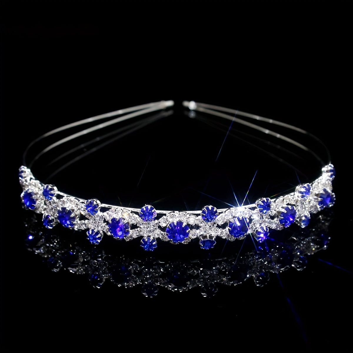 Rhinestone Queen Crown Tiara Headband Wedding Hair Accessory