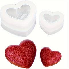3D Heart Shape Resin Mold for DIY Craft - Heart Keychain Charms