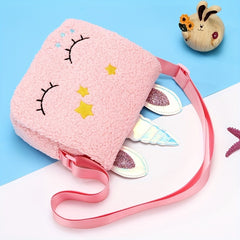 Kids Cartoon Shoulder Bag Plush Crossbody Bag