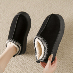 Women's Fuzzy Ankle Boots Platform Snow Boots