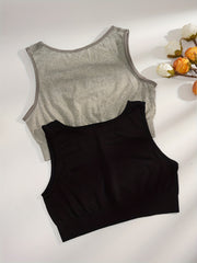 2pcs Seamless Wireless Sports Bras Comfy & Breathable