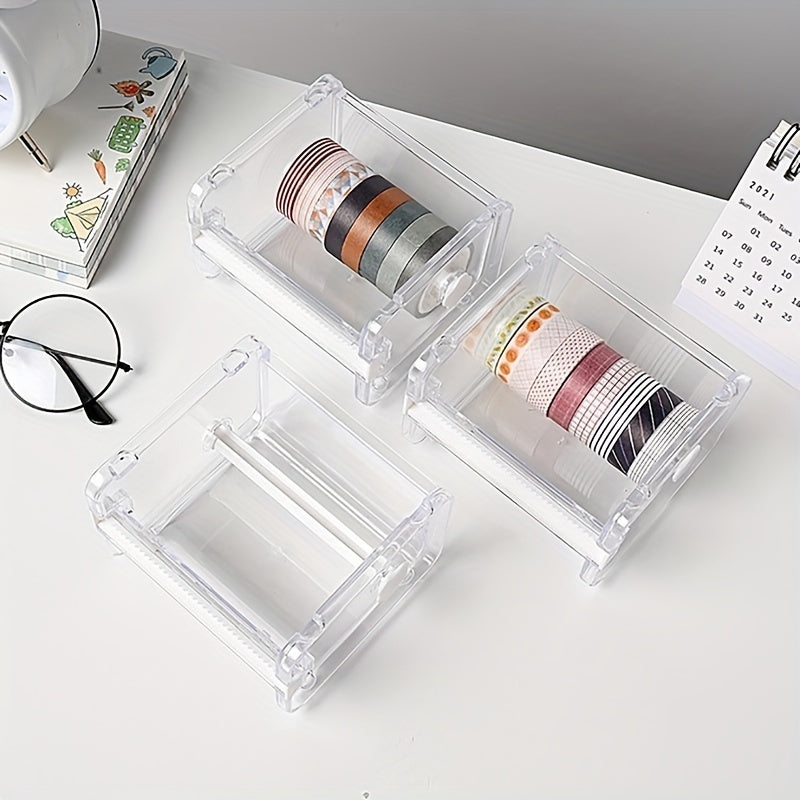 Tape Cutter Set Transparent Tape Holder Tape Dispenser