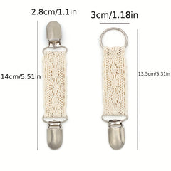 1pc Lace Hat Clip Collar Clip For Travel Handbag Backpack Luggage