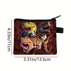 Dinosaur Coin Purse Cartoon Animal Mini Storage Bag Boys Birthday Gift