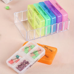 Weekly Pill Organizer 7 Pill Box Pill Case Portable Medicine Box