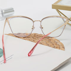 Cat Eye Clear Lens Anti Eyestrain Glasses for Women