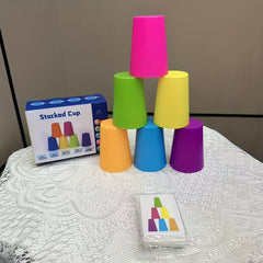 Stacking Cup Set Sensory Toy Educational Toy Great Gift Cup Stacking Battle