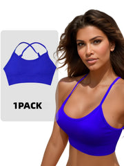 Criss Cross Back Wireless Bra Comfortable & Breathable