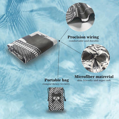 Turbo Microfiber Beach Towel Quick Drying Sand Proof Swim Towel