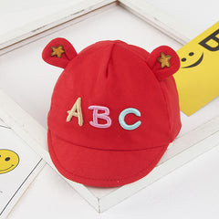 Kids Letter Print Cartoon Baseball Cap Sweet Duck Tail Hat