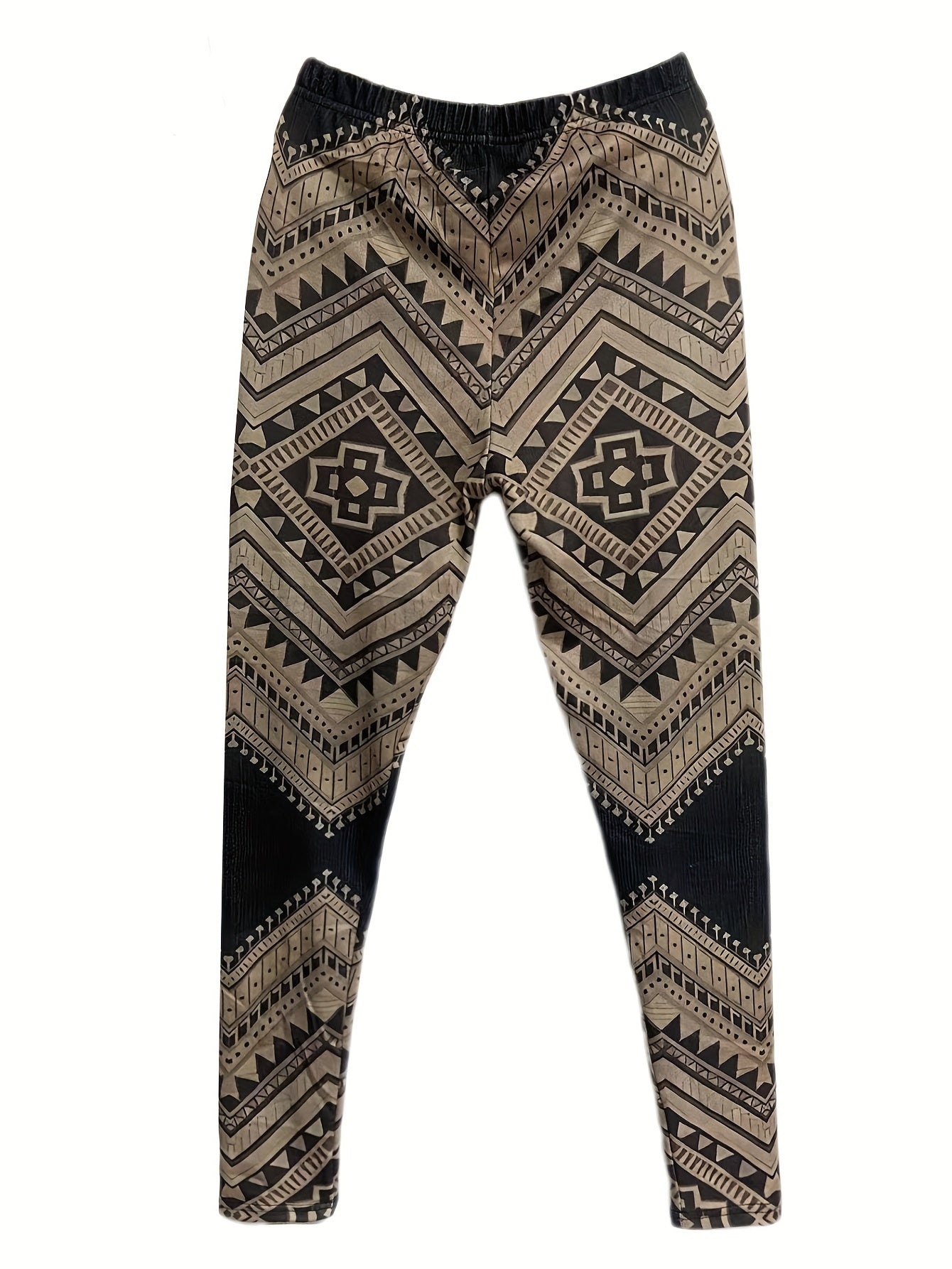 Geo Print Skinny Leggings Women's Clothing