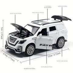 Four Open Door Alloy Off road Vehicle Model Toy Small Car Model Ornament Gift