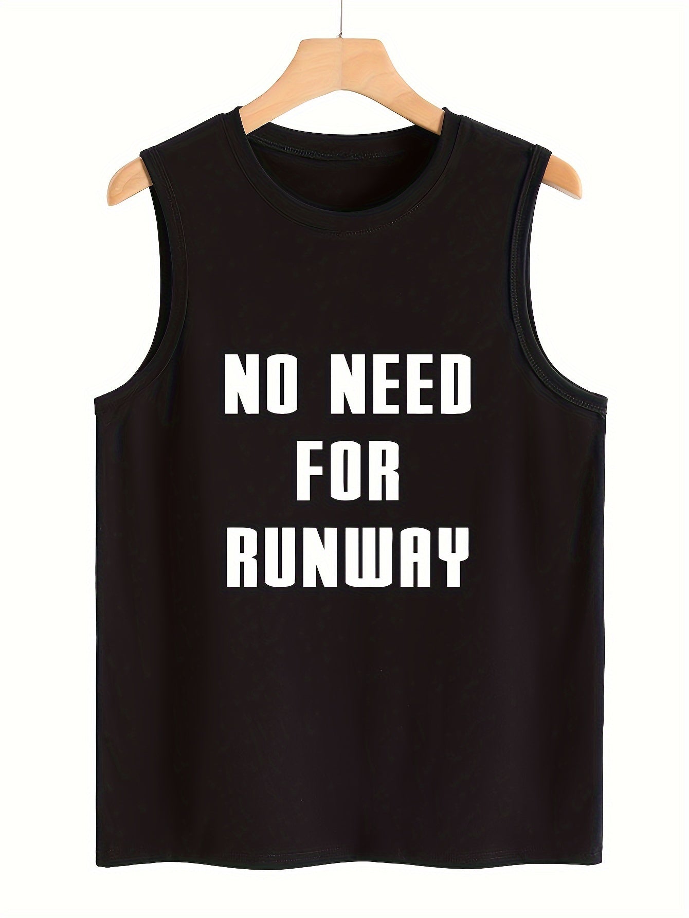 Letter Pattern Stretchy Sports Vest Casual Top