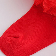 Toddler Girls Lace Ruffle Fluffy Socks - Cute and Soft