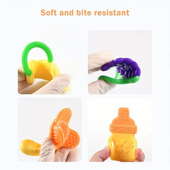 7pcs Newborn Chew Toys Baby Teethers Silicone Banana Toothbrushes