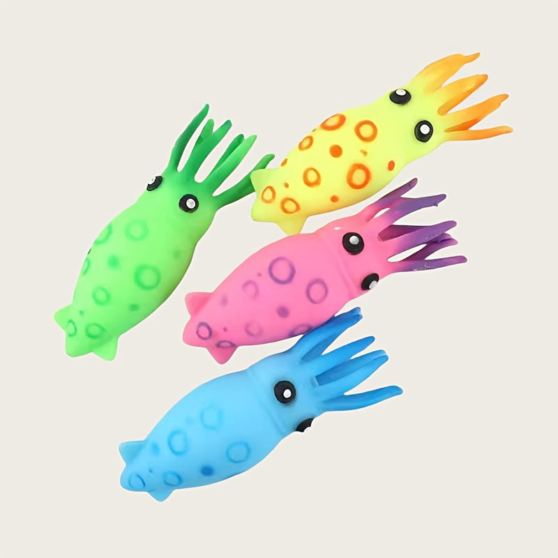 Colorful Octopus Kneading Toy Soft Glue Squeeze Toy for Relax & Play Fun