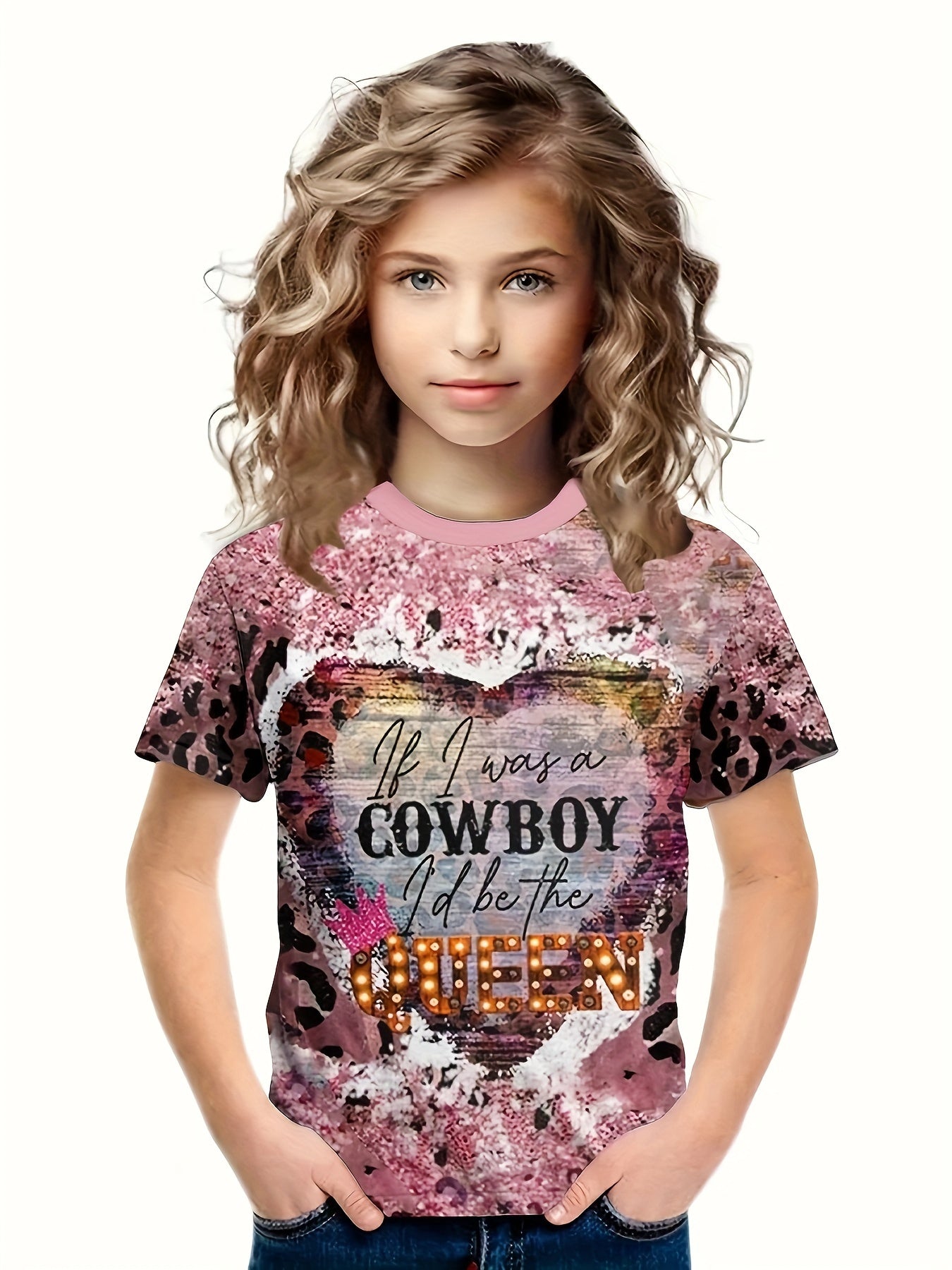 3D Print Short Sleeve T-shirt Summer Clothes For Girls